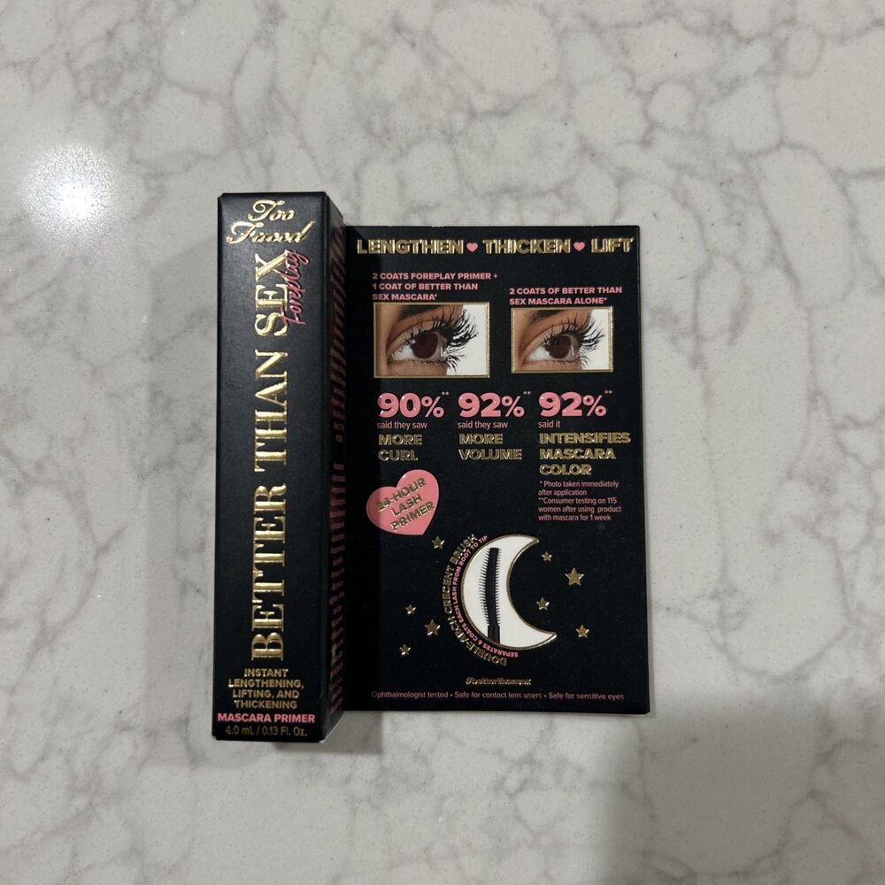 Too Faced Better Than Sex Foreplay Mascara Primer Travel .13 oz
